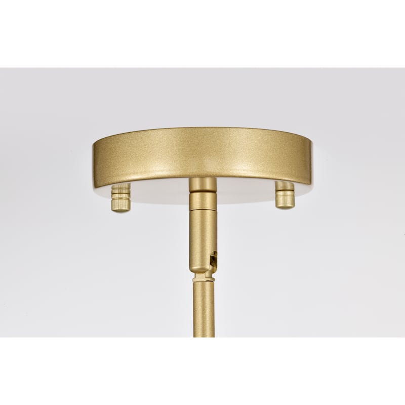 Mulus 13 Inch Glam Gold Finish Single Light Pendant