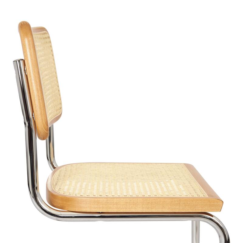 Breuer Chair Company Marcel Breuer Cesca Cane Cantilever Side Chair w/ Chrome Steel Frame (Various Wood & Cane Colors)