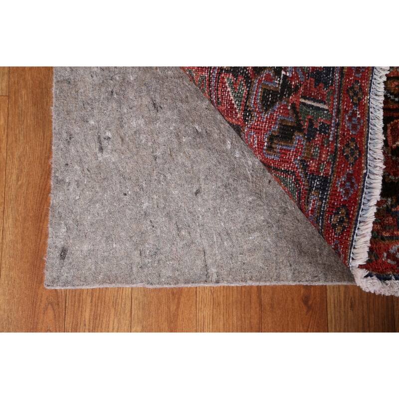 Vintage Vegetable Dye Heriz Persian Area Rug Hand-knotted Wool Carpet - 9'11" x 12'10"
