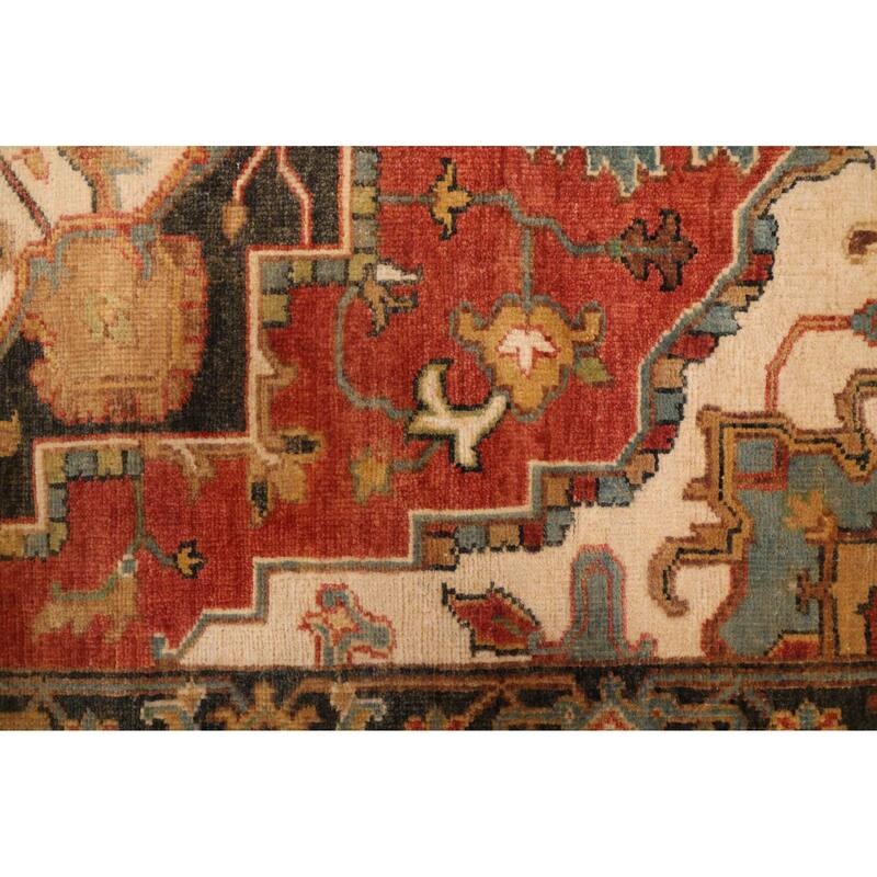 ECARPETGALLERY Hand-knotted Jules Sultane Red Wool Rug - 4'1 x 6'0