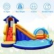 preview thumbnail 5 of 9, Inflatable Bouncy House with Slide and Splash Pool without Blower - 14' x 10' x 8.5'