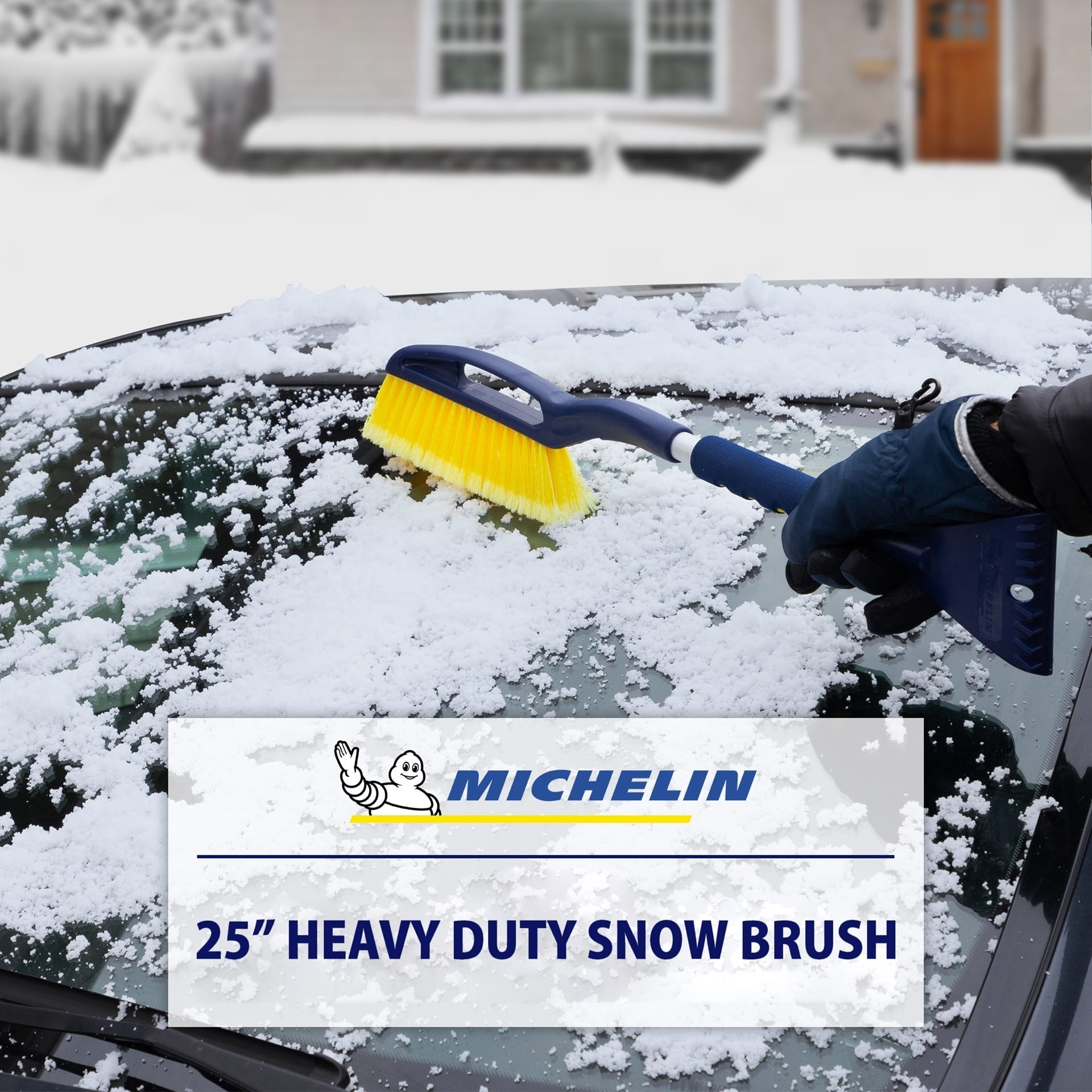 Michelin Heavy Duty 25undefined Snow Brush with Integrated Ice