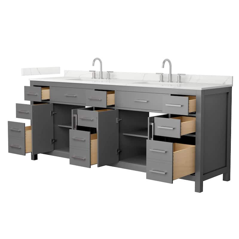 Wyndham Collection WCG2424-84D-QTZ-US3MXX Beckett 84" Free Standing