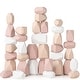 preview thumbnail 7 of 26, Stacking Rocks, 36 pcs Wooden Stacking Stones by Comfy Cubs Girl Pack