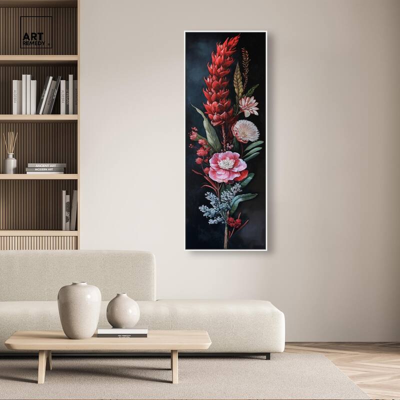 Botanical Rhapsody I Panoramic Canvas by Art Remedy