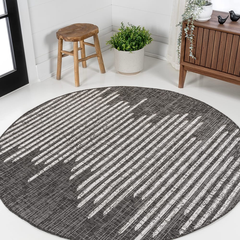 JONATHAN Y Colonia Berber Stripe Geometric Indoor/Outdoor Area Rug