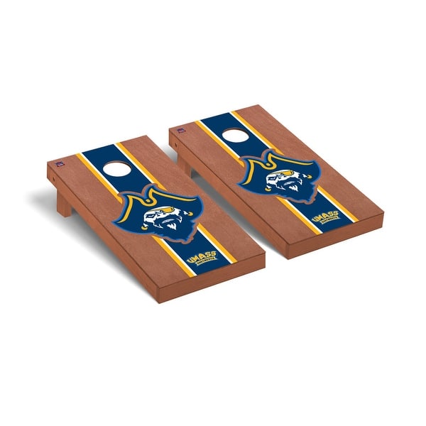 slide 2 of 5, Massachusetts Dartmouth UMASS Corsairs Rosewood Cornhole Board Set