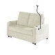 preview thumbnail 16 of 18, 53.9" Chenille Convertible Loveseat with Pull-Out Bed, 3 USB Ports, and Smart Storage