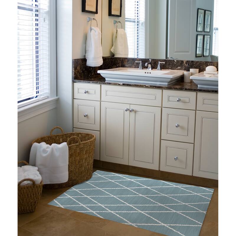 CALABASAS BLUE Bath Rug By Kavka Designs Bed Bath & Beyond 34525583