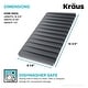 preview thumbnail 50 of 102, Kraus Silicone Drying Rack Mat