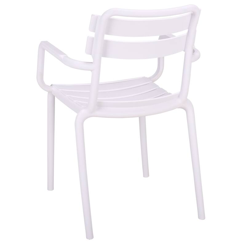 SAFAVIEH Outdoor Living Sarah Stacking Dining Armchair (Set of 2) - 21"W x 23"D x 32"H