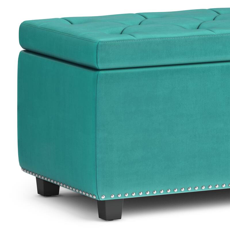 WYNDENHALL Springfield 48 inch Wide Rectangle Storage Ottoman