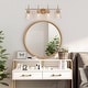 preview thumbnail 6 of 24, Modern 4/3/2-Light Farmhouse Linear Bathroom Vanity Lights Dimmable Wall Sconces with Clear Glass Shade