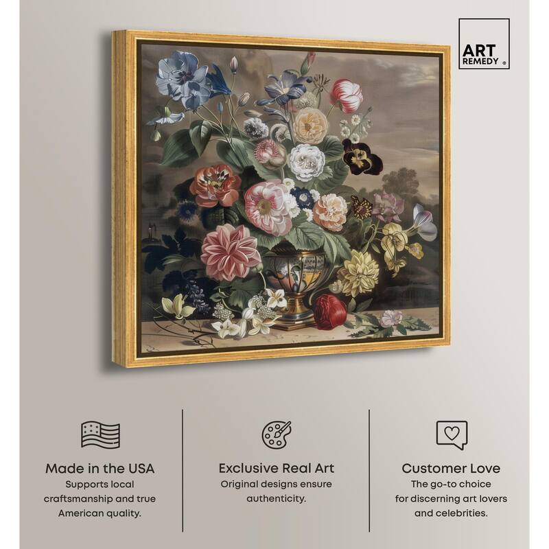 Classical Dream Vase II Canvas by Art Remedy