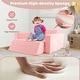 preview thumbnail 3 of 4, 8PCS Kids Modular Play Sofa Convertible Toddler Couch Pink/Grey