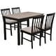 preview thumbnail 9 of 12, Compact 5 Piece Dining Set for Small Spaces(42" Table and Upholstered Chairs)