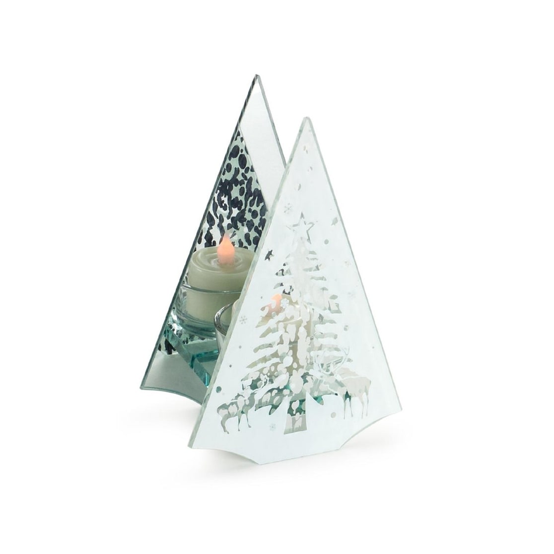 Shop Set Of 6 Christmas Themed Decorative Tree And Deer Votive Candle Holders 7 5 White Overstock 22121257