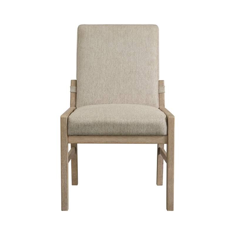 Nash Hardwood Upholstered Dining Chair, Weathered Sand