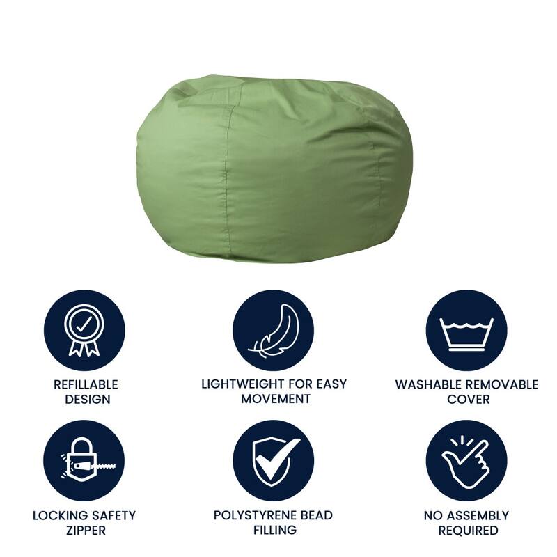 Oversized Refillable Bean Bag Chair for Kids and Adults