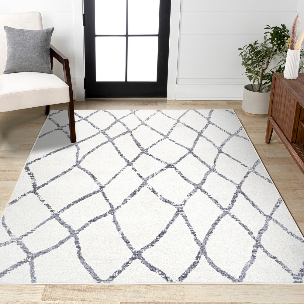 JONATHAN Y Izil Moroccan Diamond Trellis Area Rug