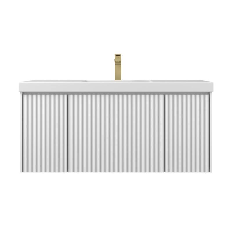 Floating Bathroom Vanity with Sink, Wall Mounted Vanity