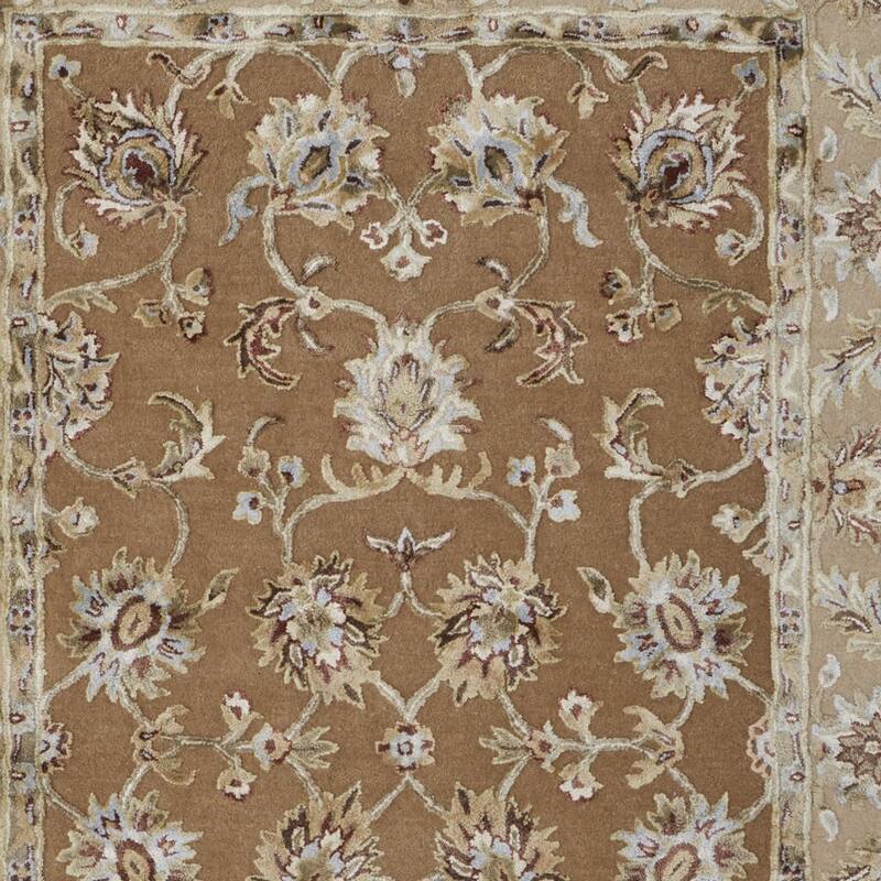 HomeRoots Floral Bohemian Rectangle Area Rug