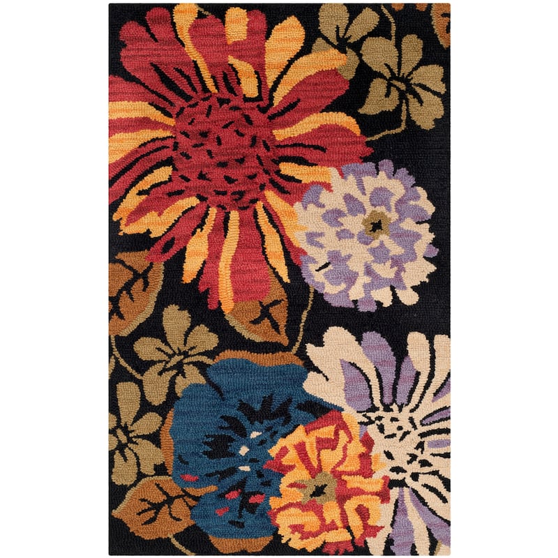 SAFAVIEH Handmade Jardin Suzeta Country Floral Wool Rug