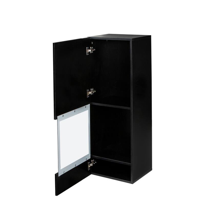 4 PCs High Gloss Wall Mount Floating TV Stand with 16color RGB Lights