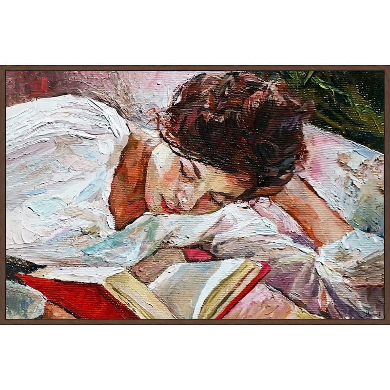 Don't Overthink Floater Framed Print on Canvas
