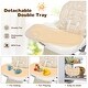 preview thumbnail 25 of 35, Babyjoy Folding High Chair Baby Dining Chair with 6-Level Height - See Details