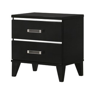ACME Chelsie Nightstand in Black - Bed Bath & Beyond - 32083691