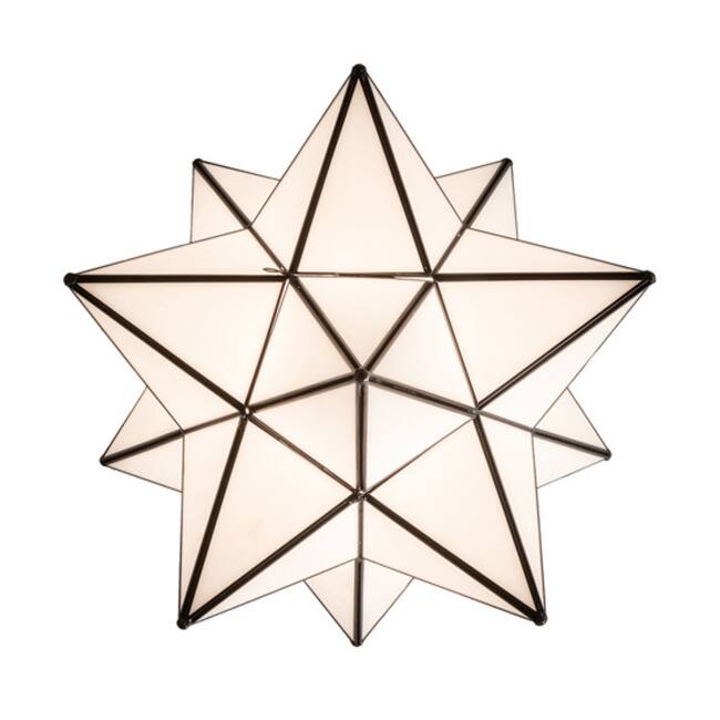 Meyda Tiffany 239498 Moravian Star 18" Wide Semi-Flush Ceiling Fixture