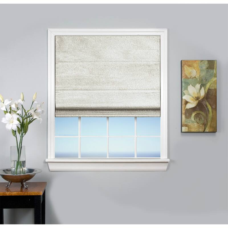 Monet Cordless Room Darkening Roman Shade - 38"W x 63"L - Osyter