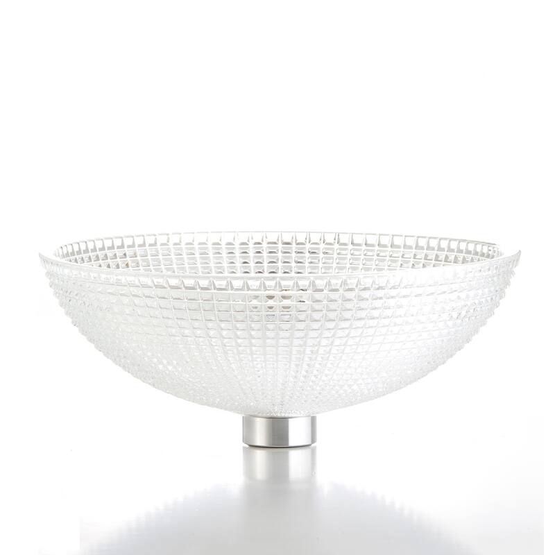 WS Bath Collections Crystal 678 Glamorous 16-7/8" Circular Glass - Clear