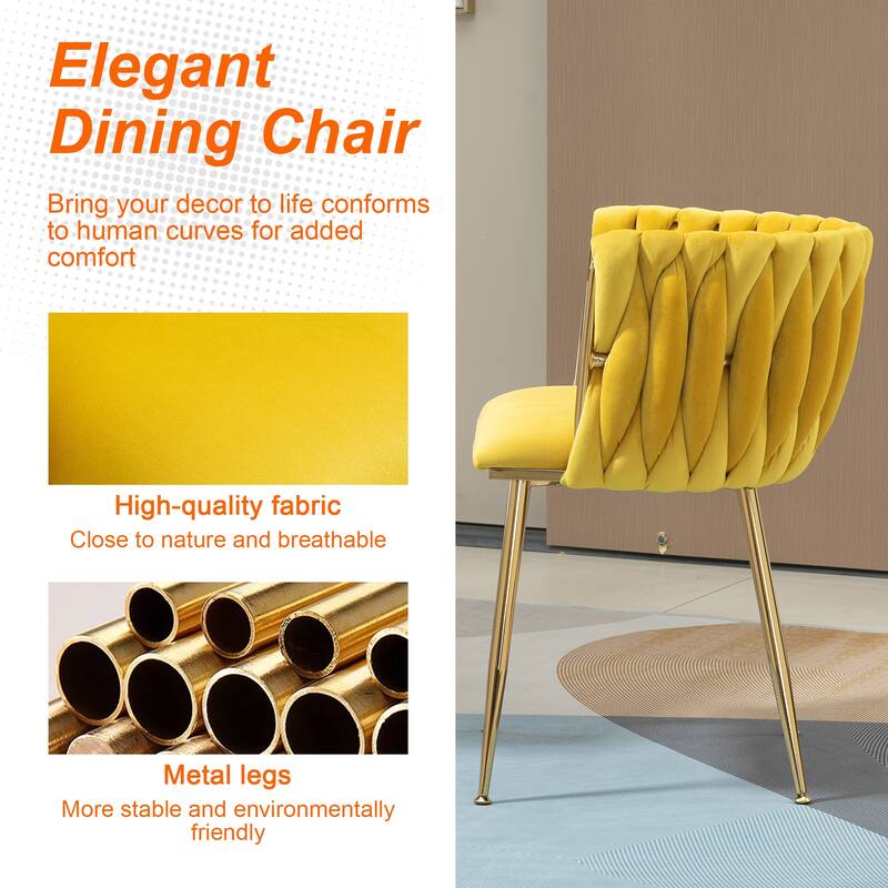 Makeup Chair, Home Backrest Light Luxury Dining Chair, Balcony Table Edge Chair (set of 2)