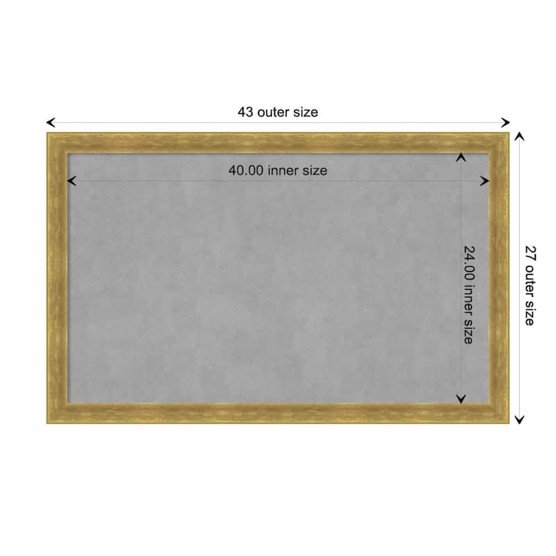 Amanti Art Angled Gold Framed Magnetic Board - Board Size 40x24
