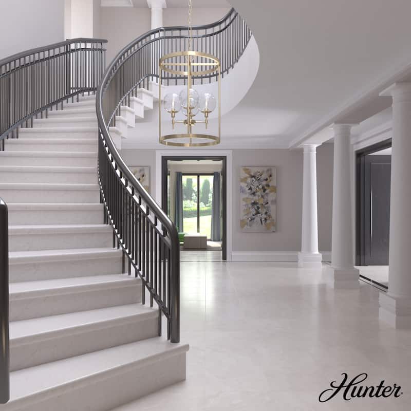 Hunter Xidane Lantern Pendant - Entry, Dining Room - Glam, Contemporary, Lantern