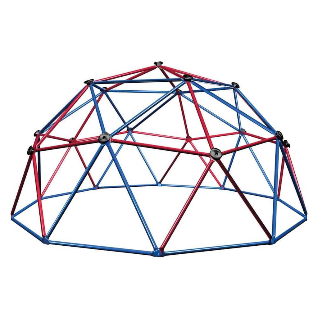 Lifetime Red/Blue Powder-coated-steel Dome Climber with Handholds