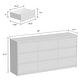 preview thumbnail 47 of 70, Modern Dresser for Bedroom 9 Drawers Wood Dresser Chest of Drawers