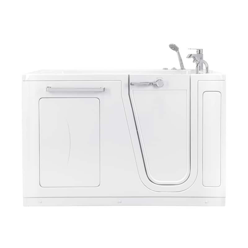 Ella Zen Acrylic Hydro Massage Walk in Tub 30"x60", 2 Piece Faucet