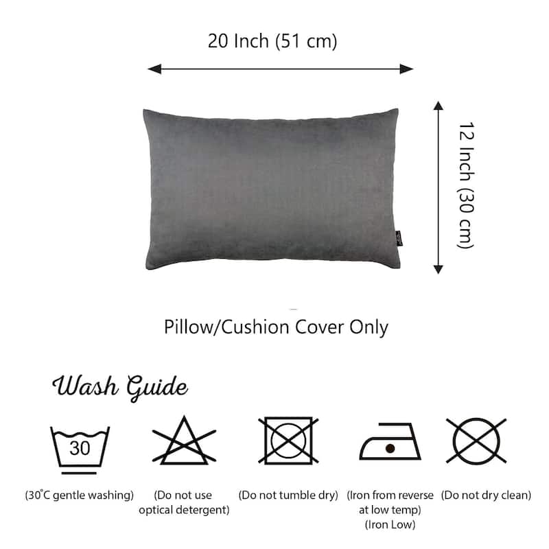 Solid-color Decorative Lumbar Throw Pillow Covers (Set of 4)