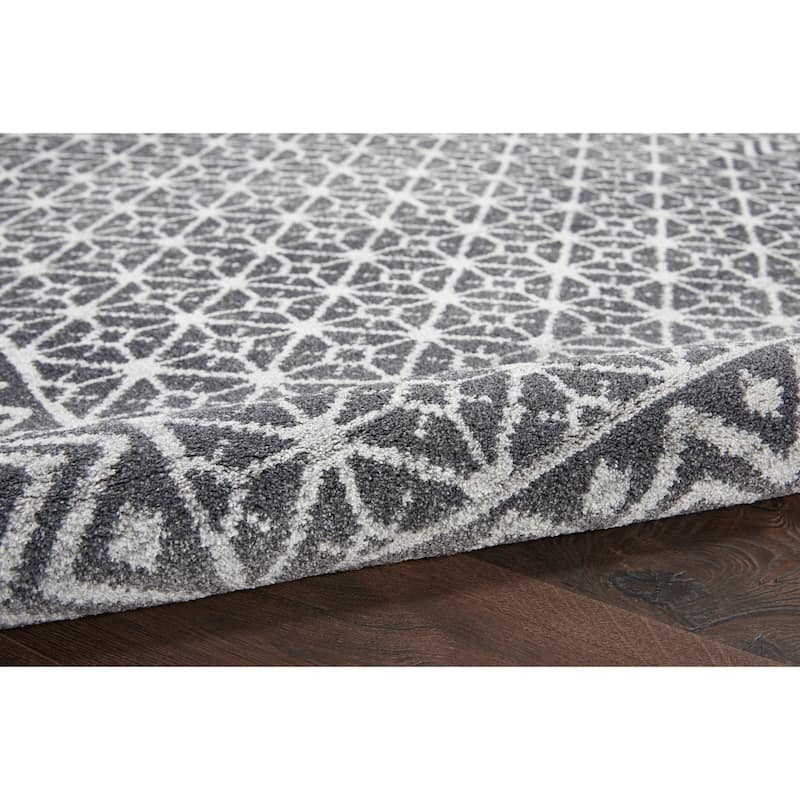 Carson Carrington Rantorp Moroccan Charcoal/Silver Area Rug