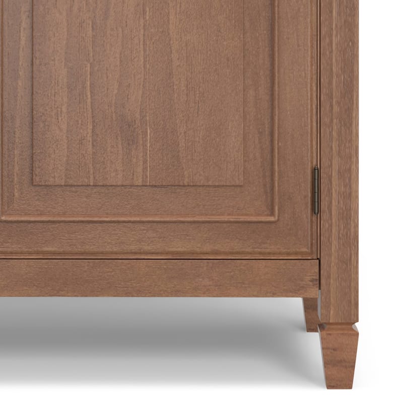 WYNDENHALL Hampshire 40" Wide Solid Wood Traditional Entryway Storage Cabinet - 40"w x 15"d x 36" h
