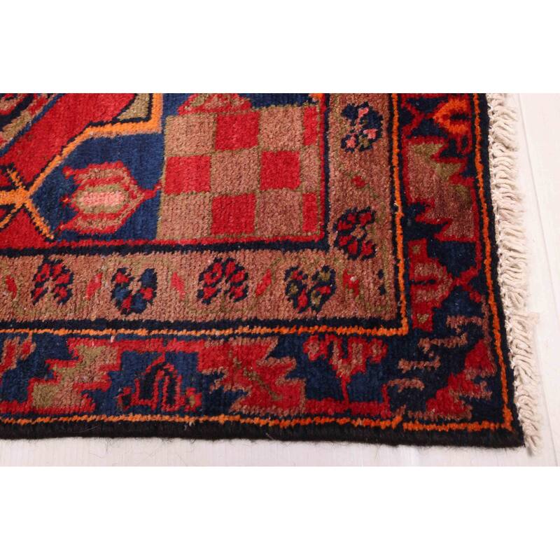 ECARPETGALLERY Hand-knotted Antalya Vintage Dark Navy Wool Rug - 4'0 x 6'5