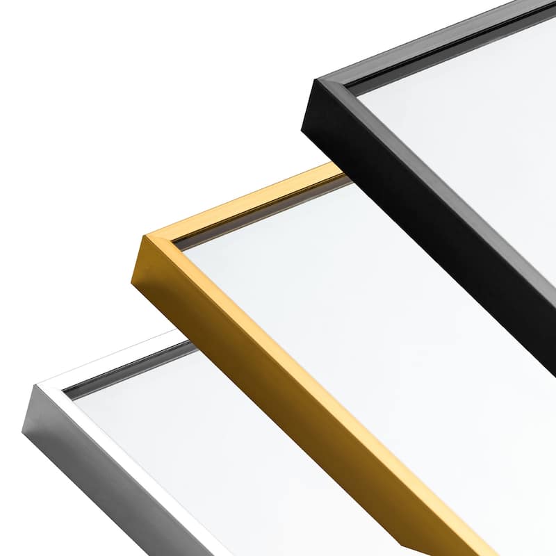 Modern Aluminum Alloy Thin Framed Full Length Floor Mirror