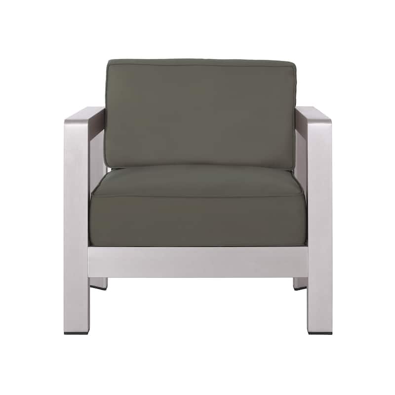 Aviara Outdoor Aluminum Club Chairs (Set of 4) by Christopher Knight Home