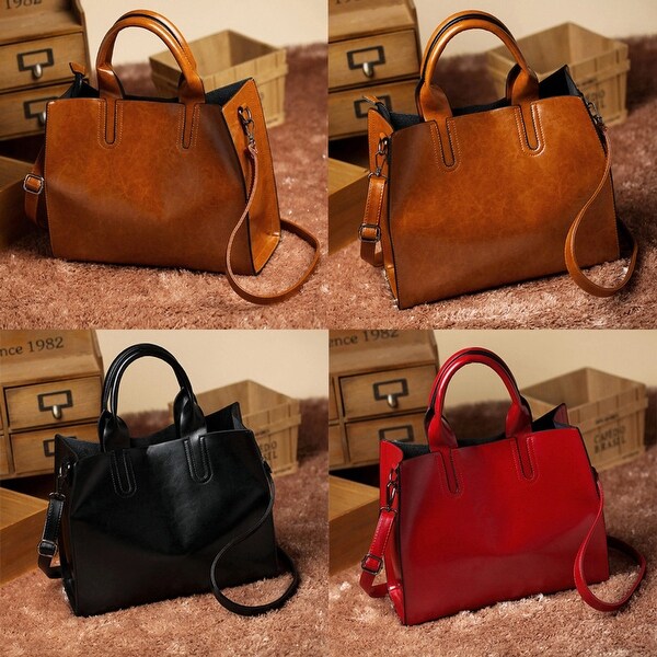 overstock leather handbags