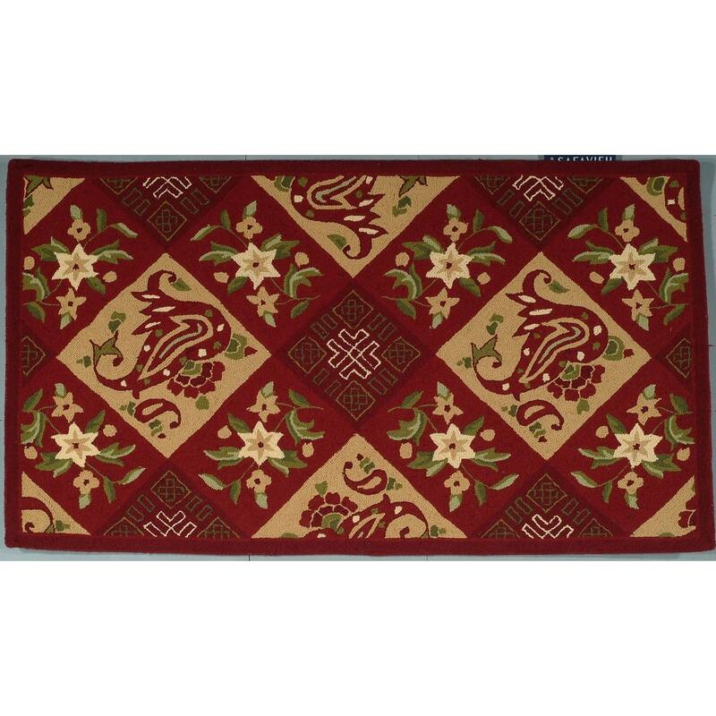 SAFAVIEH Handmade Chelsea Ferah French Country Wool Rug - 2'6" x 4' - Assorted