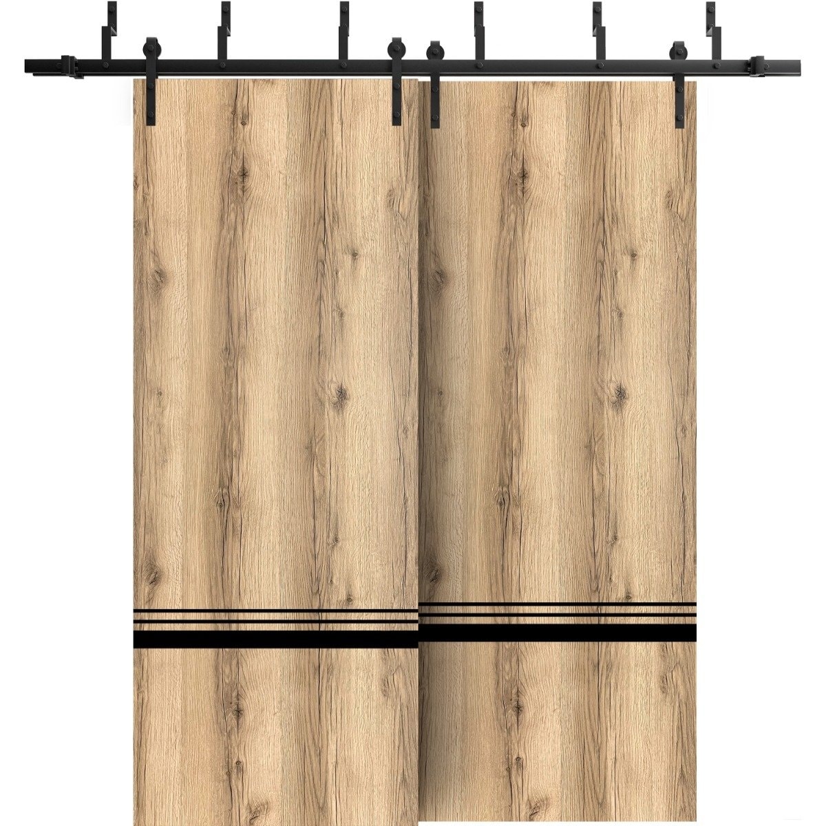 Sturdy Barn Door 36 x 80 Planum 0012 Oak with 6.6FT