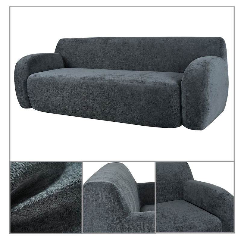 Modern Minimalist Bean Bag Sofa with High Resilience Foam Filling for Bedroom Living Room Apartment Dorm Room Lounge